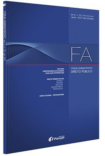 Capa de Livro: Fórum Administrativo (jan. 2020)