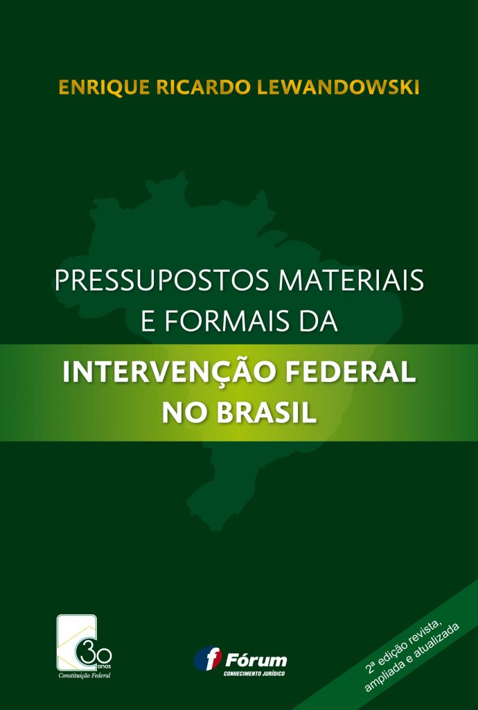 Capa de Livro: Pressupostos materiais e formais da intervenção federal no Brasil