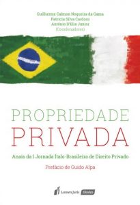 Capa de Livro: Propriedade privada: anais da I Jornada Ítalo-Brasileira de Direito Privado