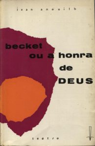 Capa de Livro: Becket ou a honra de Deus