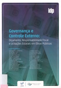 Capa de Livro: Governança e controle externo: orçamento, responsabilidade fiscal e licitações estatais em obras públicas
