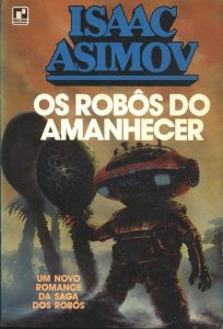 Capa de Livro: Os robôs do amanhecer