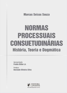 Capa de Livro: Normas processuais consuetudinárias