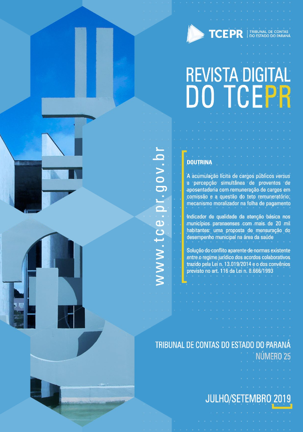 Capa de Livro: Revista TCEPR (set. 2019)