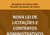 Nova Lei de Licitações e Contratos Administrativos – Lei 14.133/2021- Anotada com Indicação de Todas as Leis Citadas e com Vasto Índice de Tópicos Indicando Artigo por Artigo